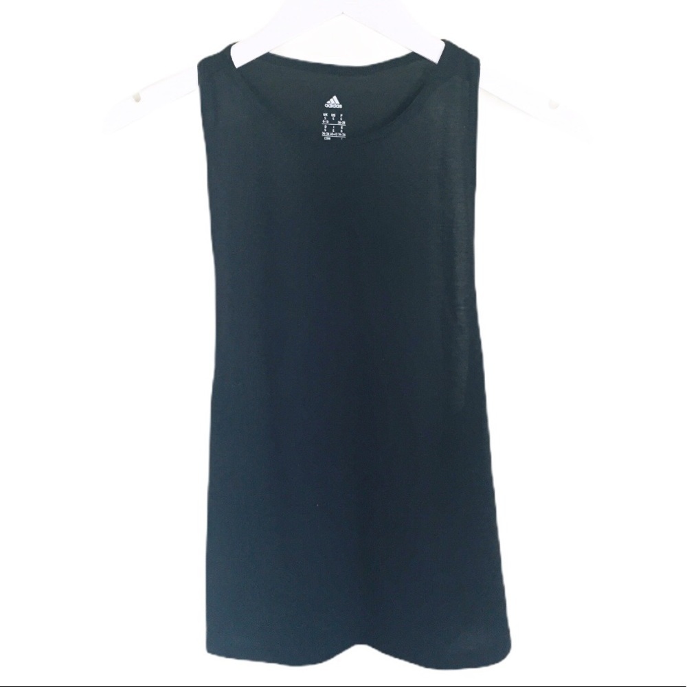 ADIDAS ClimaCool Racerback Tank With Scoop Neck Black Gorpcore Small